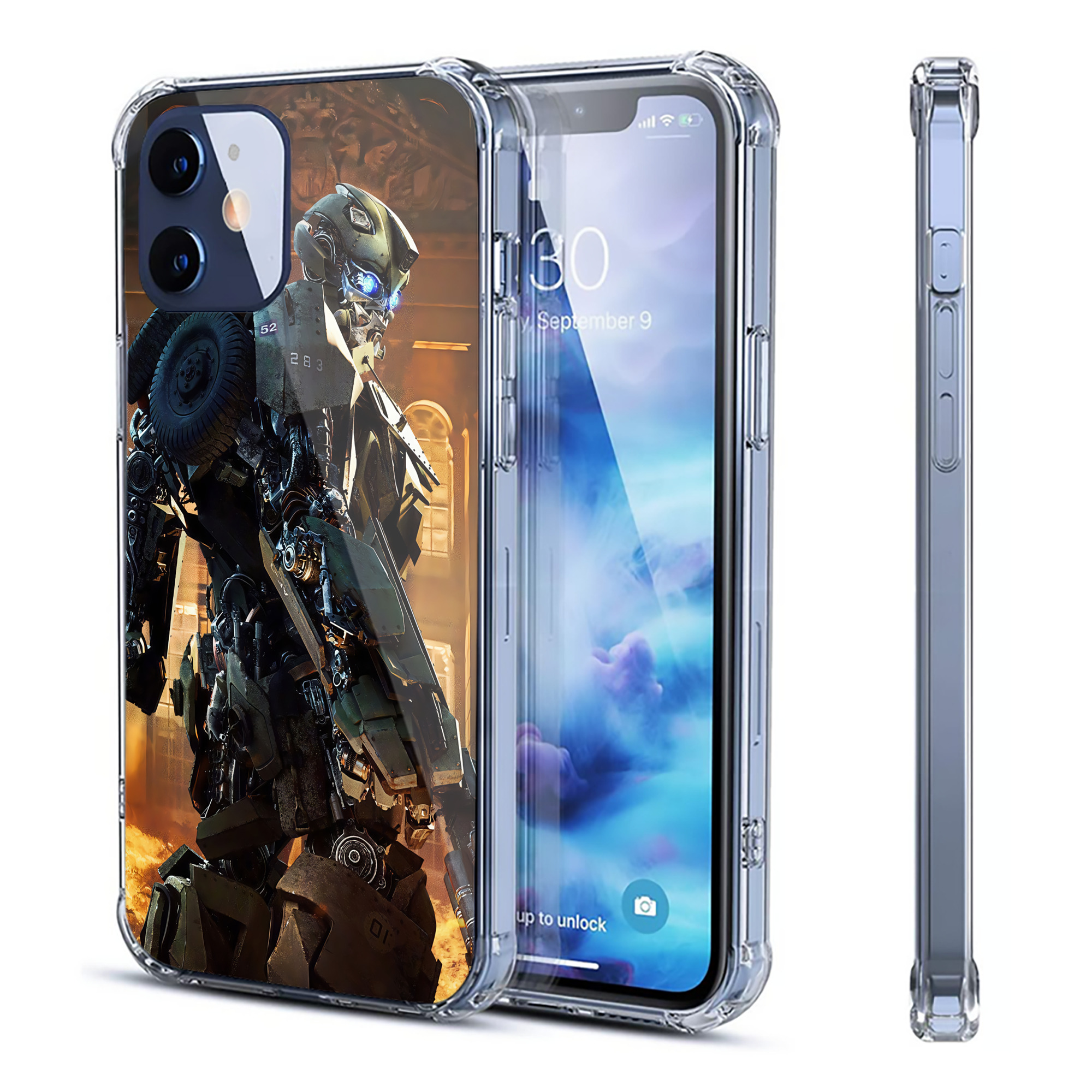 （画像用） Transformers トランスフォーマー 【iPhone 12シリーズ対応】透明スマホケース（クリアソフトケース）